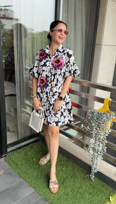 White & Black classy dress